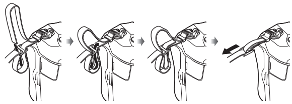 OMデジタルが推奨するカメラストラップの巻き方
